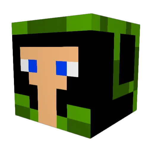 willie3000 Minecraft avatar head, 3D render