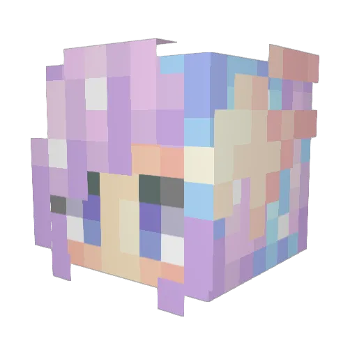 willie_to9543 Minecraft avatar head, 3D render