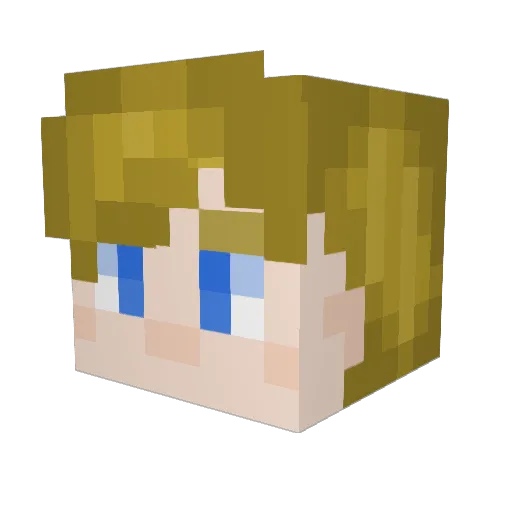 williemeps Minecraft avatar head, 3D render
