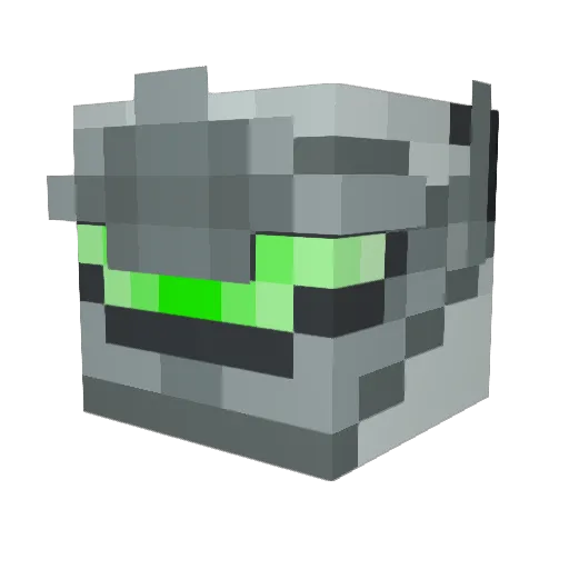 willihow Minecraft avatar head, 3D render