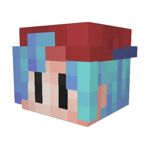willin07 Minecraft avatar head, 3D render