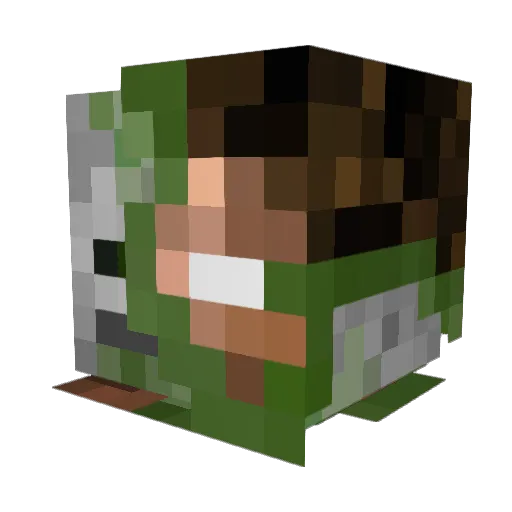 williow25 Minecraft avatar head, 3D render