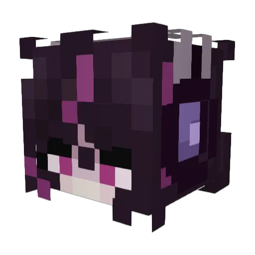 willmesh Minecraft avatar head, 3D render