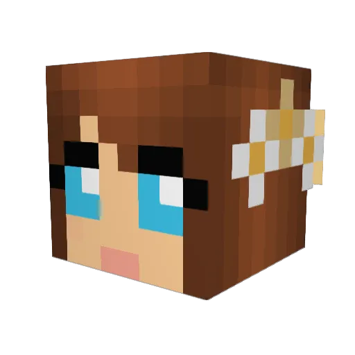 willow55355 Minecraft avatar head, 3D render