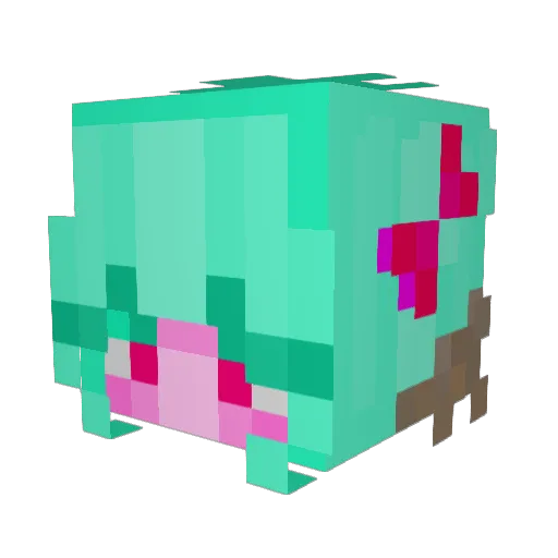 willowangelx Minecraft avatar head, 3D render