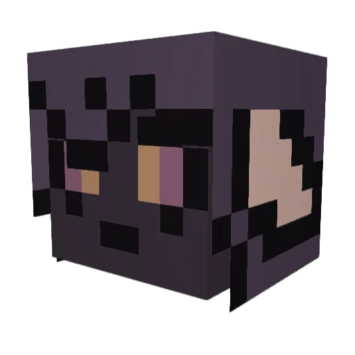 willowvales Minecraft avatar head, 3D render