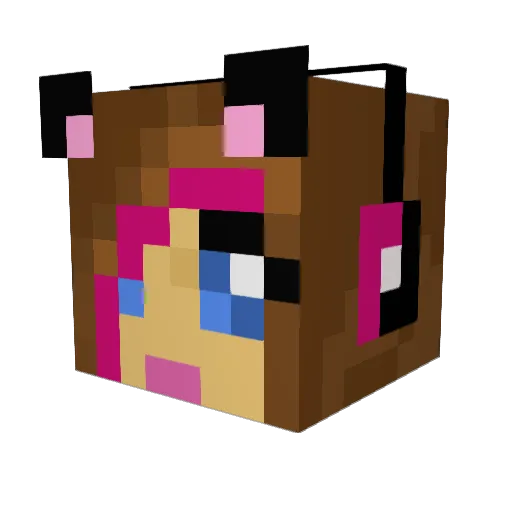 willowwaterr Minecraft avatar head, 3D render