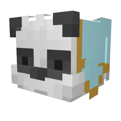willpilled Minecraft avatar head, 3D render