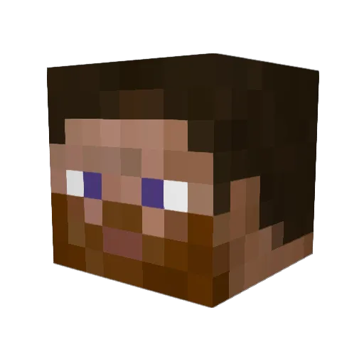 willsco Minecraft avatar head, 3D render