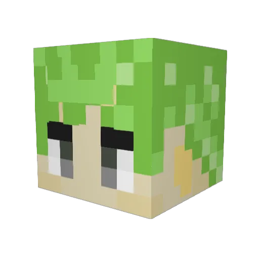 willsevil Minecraft avatar head, 3D render