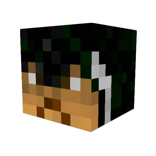willswor1d Minecraft avatar head, 3D render