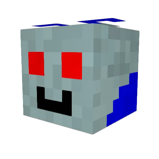 willt1000 Minecraft avatar head, 3D render