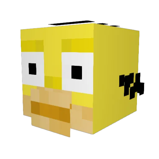 willvintage Minecraft avatar head, 3D render