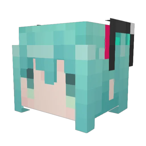 willy9487 Minecraft avatar head, 3D render
