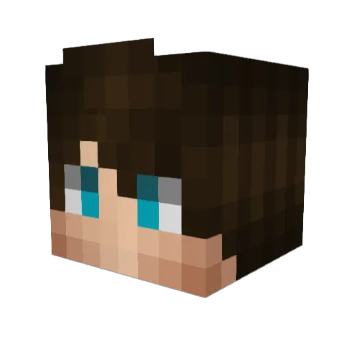 willyXu Minecraft avatar head, 3D render