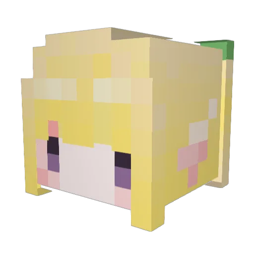 willyfg Minecraft avatar head, 3D render