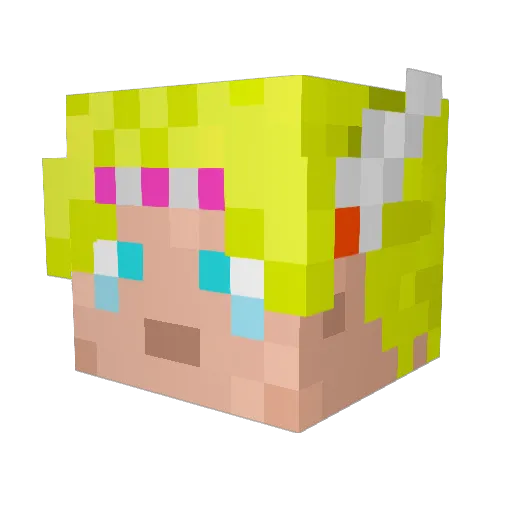willymo17 Minecraft avatar head, 3D render