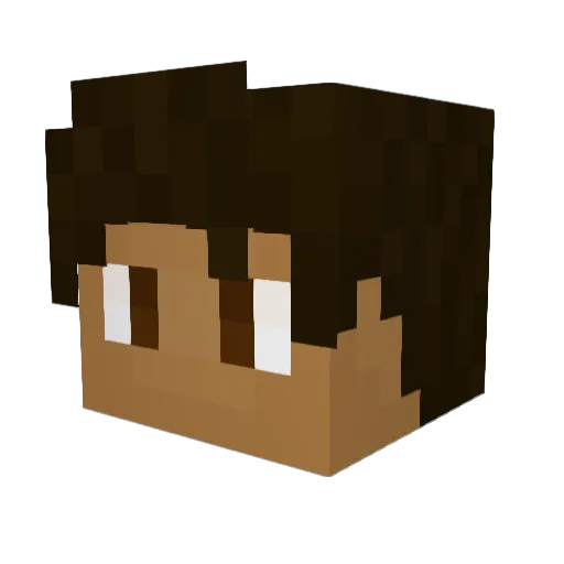 willythekid123 Minecraft avatar head, 3D render