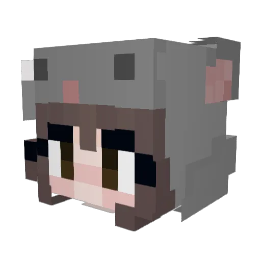 willywheat Minecraft avatar head, 3D render