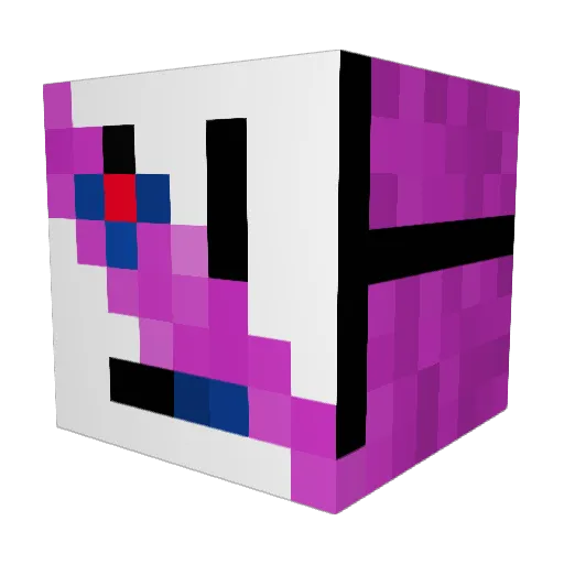 willywunker Minecraft avatar head, 3D render