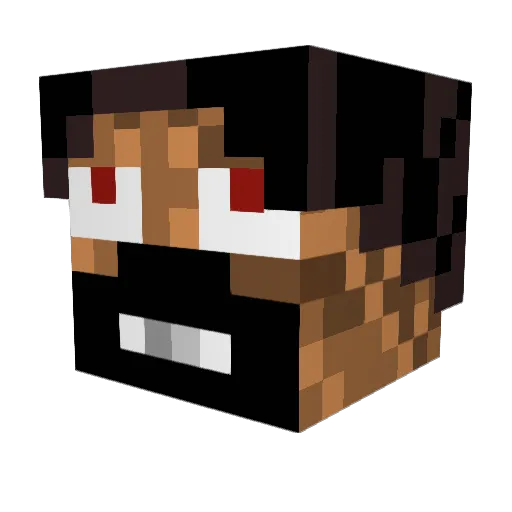 willz0 Minecraft avatar head, 3D render