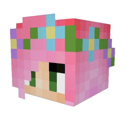 wilmar3 Minecraft avatar head, 3D render