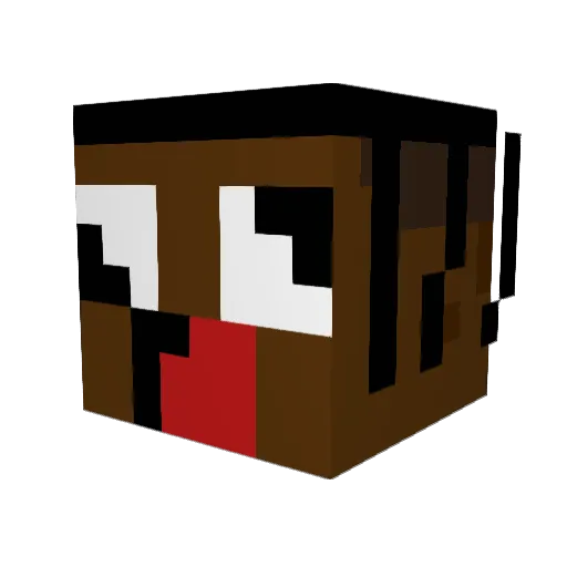 wilmerking12 Minecraft avatar head, 3D render