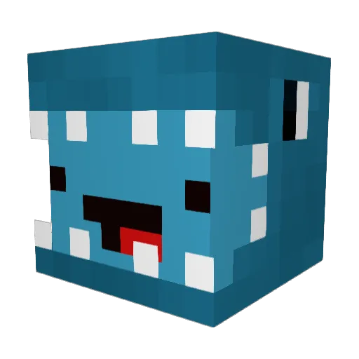 wilnix Minecraft avatar head, 3D render
