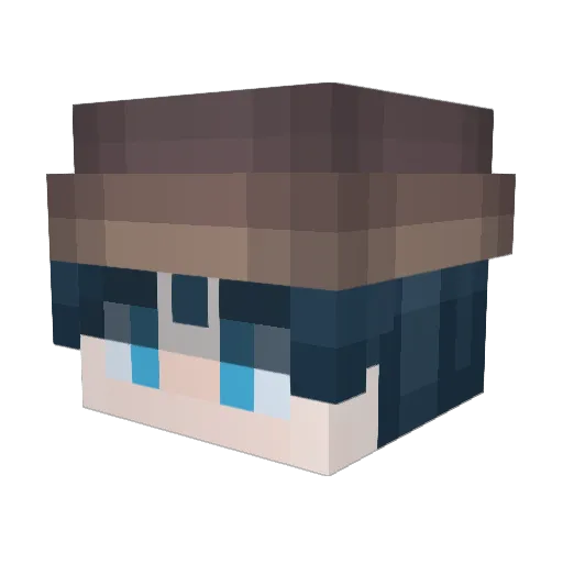 wilonoto Minecraft avatar head, 3D render
