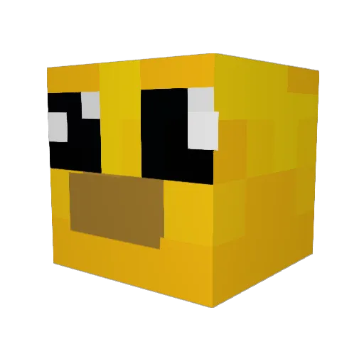 wilsonLgallo Minecraft avatar head, 3D render