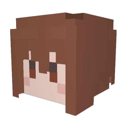 wilson_charge Minecraft avatar head, 3D render