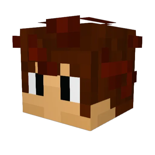 wilsongraham Minecraft avatar head, 3D render