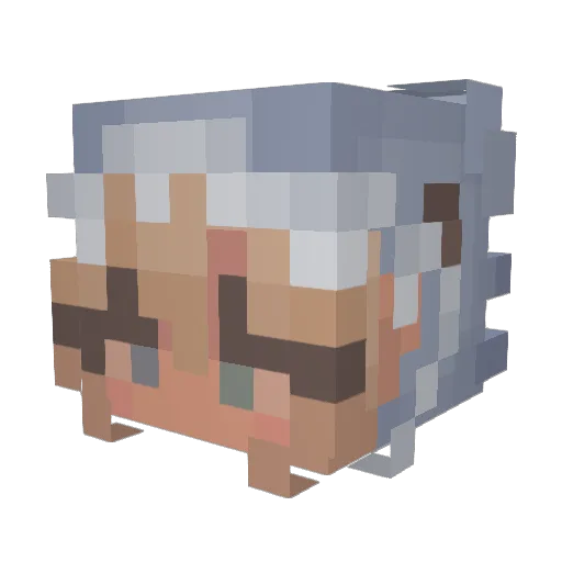 wilsuna Minecraft avatar head, 3D render
