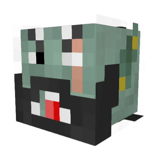 wilswitch Minecraft avatar head, 3D render