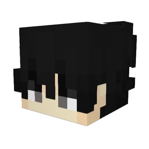 wimixh Minecraft avatar head, 3D render
