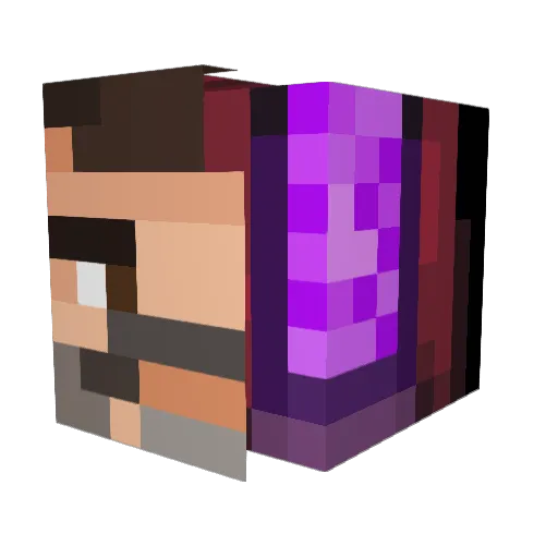 wimpyyy Minecraft avatar head, 3D render
