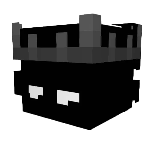 win3ry Minecraft avatar head, 3D render