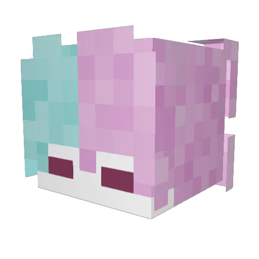 winabees Minecraft avatar head, 3D render