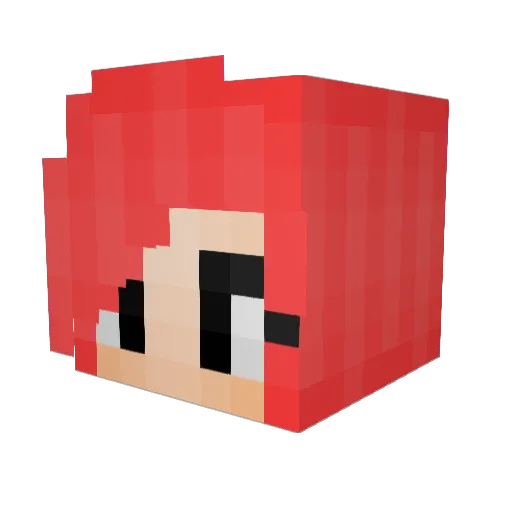 wind429 Minecraft avatar head, 3D render