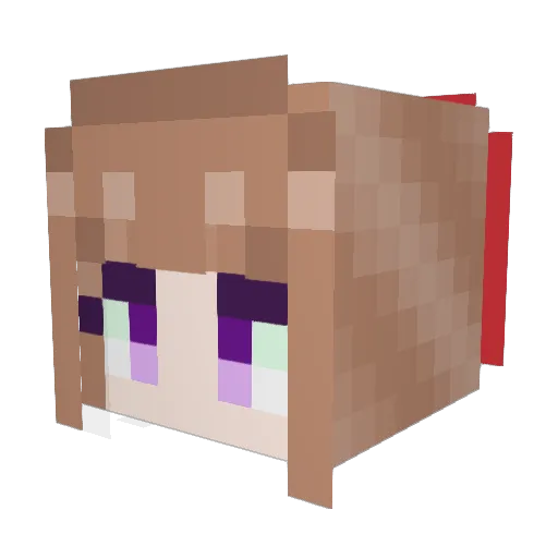 windRin Minecraft avatar head, 3D render