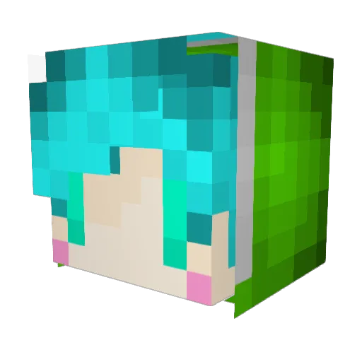 windbell1108 Minecraft avatar head, 3D render