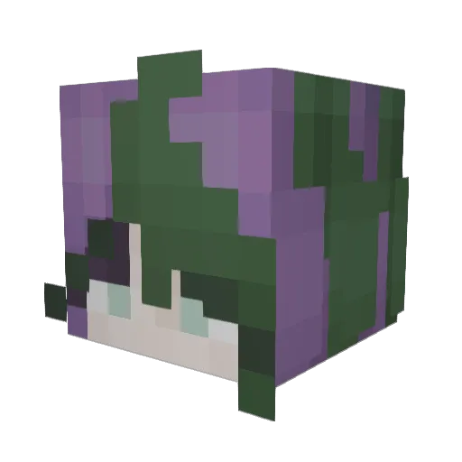 windeeday Minecraft avatar head, 3D render