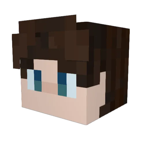 winderrs Minecraft avatar head, 3D render