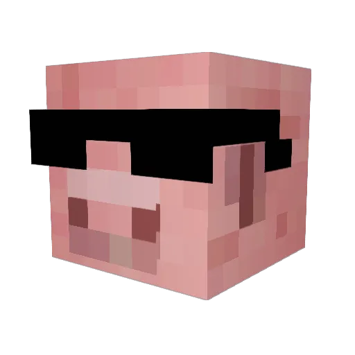 windicta Minecraft avatar head, 3D render