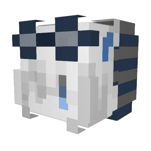 windified Minecraft avatar head, 3D render