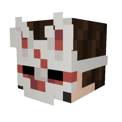 windilo Minecraft avatar head, 3D render
