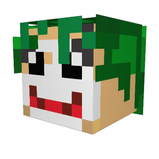 windimaus Minecraft avatar head, 3D render