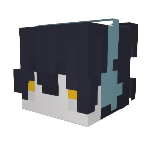 windogsXP Minecraft avatar head, 3D render