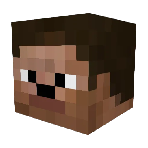 windows_vista69 Minecraft avatar head, 3D render