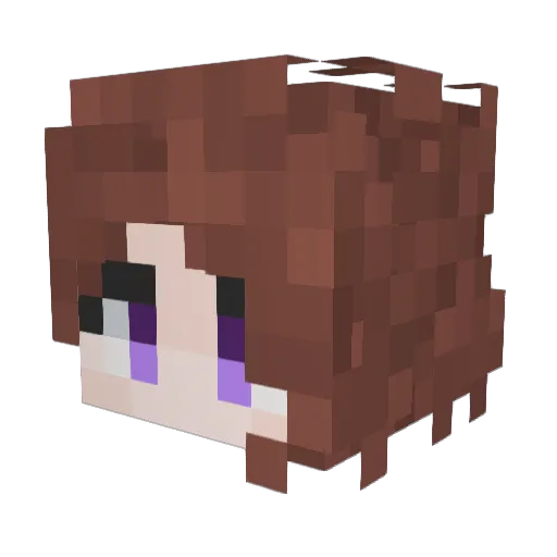 windr69 Minecraft avatar head, 3D render